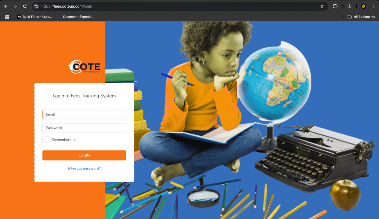 School Fees Tracking System screenshot